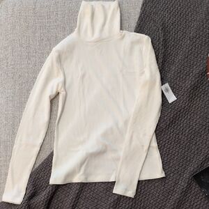 Cream Turtleneck Sweater